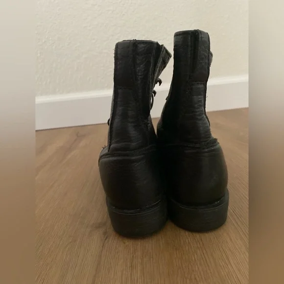 Ariat Western Performance Black Heritage Lacer II Women's Lace-Up leather Boots - Picture 6 of 9